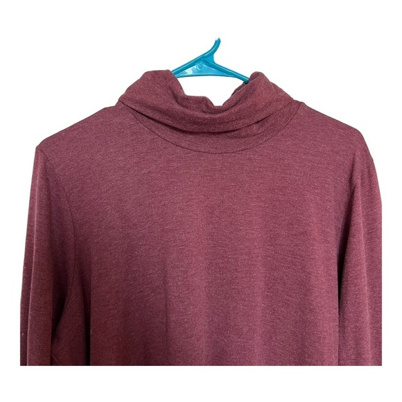 Orvis Women's Turtleneck Top Long Sleeves Pullover Burgundy Size XL Modal‎ - Picture 3 of 8